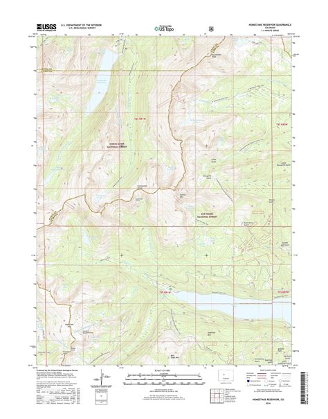 Mytopo Homestake Reservoir Colorado Usgs Quad Topo Map