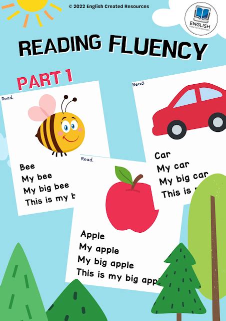 Reading Fluency Part 1 English Created Resources