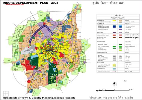 Indore Master Development Plan 2021 Map Master Plans India