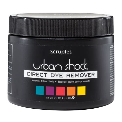 A mixture of dandruff shampoo and baking soda should be strong enough to help lift your hair dye, without drying out your strands. Urban Shock Direct Dye Remover - Scruples | CosmoProf