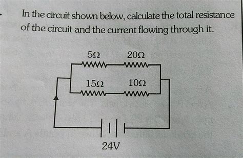 In The Circuit Diagram Given Below Finda Total Resistance Of The
