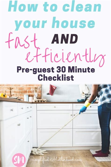 How To Clean Your House Fast And Efficiently Cleaning Clean House
