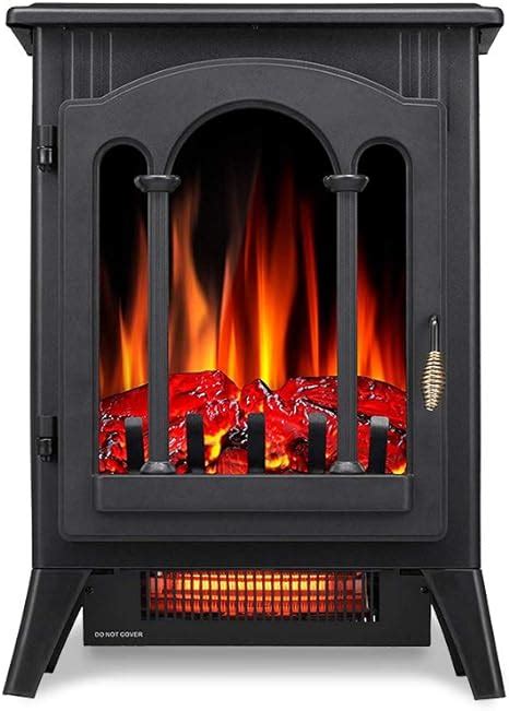 Kismile 3d Infrared Electric Fireplace Stove Freestanding