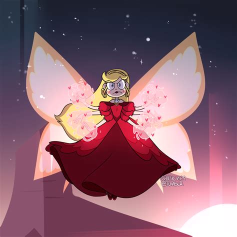Queen Star Butterfly Mariposa Estrella Dibujos Animados Dibujos De