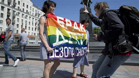 moscow plays host to a diverse array of nationalist lgbt rallies