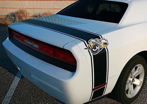 2008 2014 Dodge Challenger Super Bee Tail Stripe Decal Kit Trunk