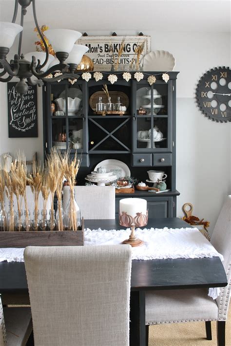 The age of the expansive and lavish if you happen to be someone who loves the classic, farmhouse vibe more, then load up on additions like the wooden hutches , a heavy wooden dining. Neutral Farmhouse Fall Dining Room - Clean and Scentsible