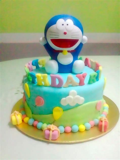 Just Desserts By Zar Doraemon Birthday Cake In 2020 Doraemon Cake