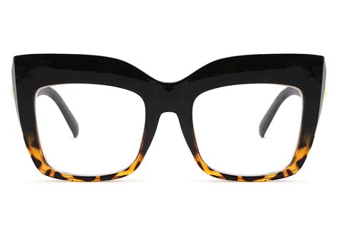 Buy Feisedy Square Oversized Reading Glasses Blue Light Blocking Reader Glasses Frame Eyewear