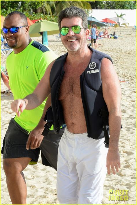 photo shirtless simon cowell soaks up the sun in barbados 08 photo 3833536 just jared