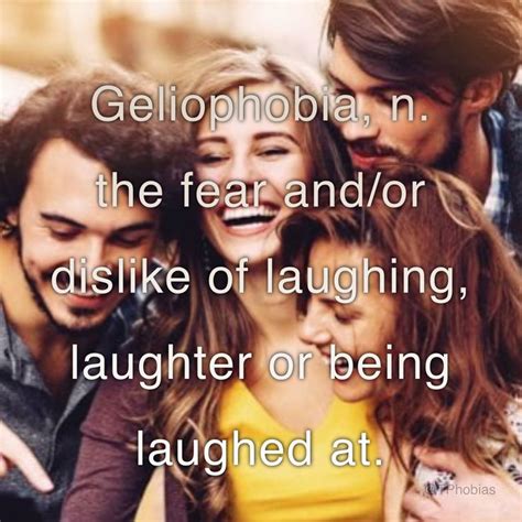 Geliophobia Phobias Phobia Words Laughter