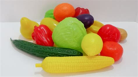 Plastic Fruits And Vegetables Toy Review By Ilovethistoy Youtube
