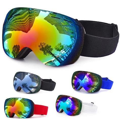 Winter Ski Goggles With Case For Men Women Double Layers Anti Fog Uv400 Motorcycle Snowboard