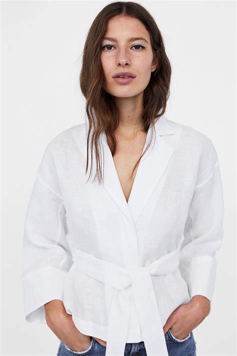 Venta Camisas Blancas Zara Mujer 2019 En Stock