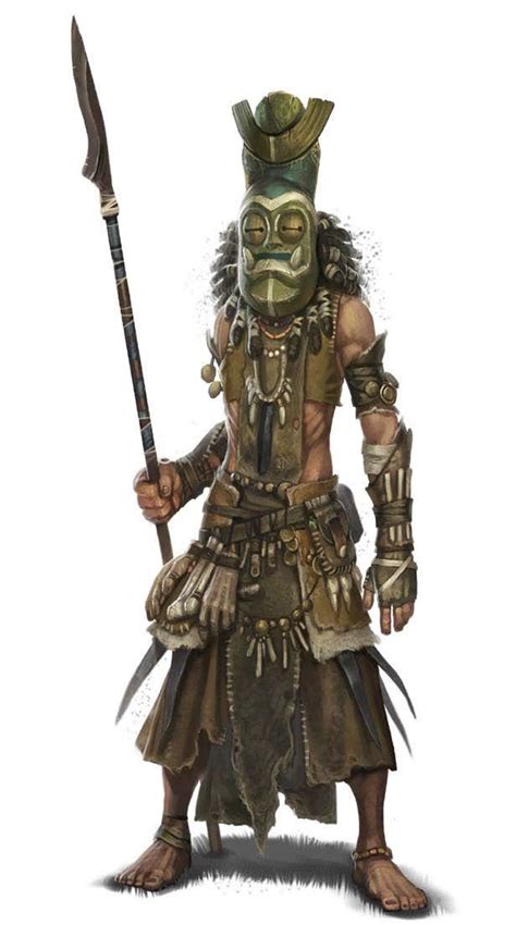 Jigeke Concept Art Characters Tribal Warrior Fantasy Character Design