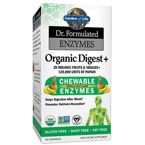 Garden Of Life Dr Formulated Enzymes Organic Digest 90 Chewable