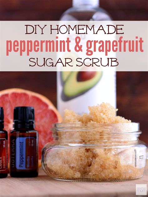 Homemade Grapefruit And Peppermint Sugar Scrub Recipe