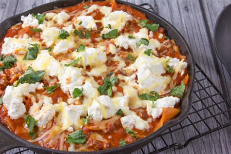 Lasagna In A Skillet In About 30 Minutes Recipe Genius Kitchen