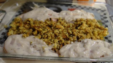Spread the buttered stuffing mix on the top of your casserole. The Blooming Daisy: Day 13: Skinny Chicken Stuffing Bake