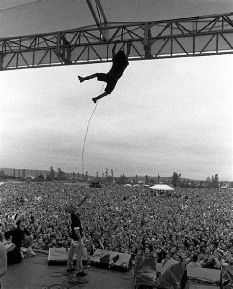 Eddie Vedder Stage Climbing Pearl Jam Eddie Vedder Photo