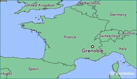 Where Is Grenoble France Grenoble Rhone Alpes Map