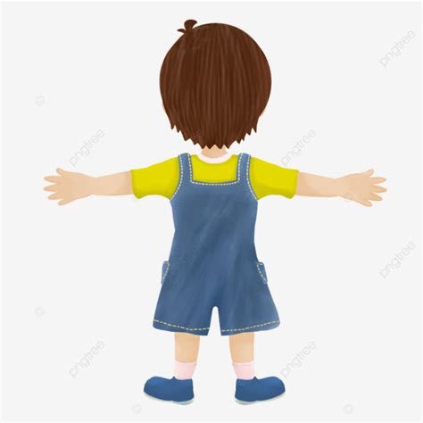 Boy Facing Backwards Boy Backwards Child Png Transparent Clipart