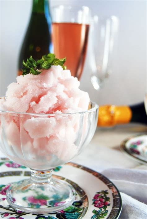 Mint And Sparkling Rose Sorbet The Charming Detroiter Recipe Food