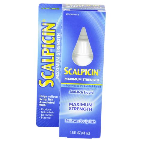 Scalpicin Max Strength Scalp Itch Treatment 15 Oz Scalp Treatment