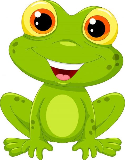 Cute Frog Cartoon Premium Vector Premium Vector Freepik Vector