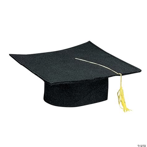 Kids Black Felt Graduation Caps 36 Pc Oriental Trading