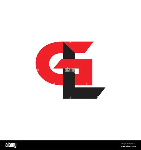 Letters Gl Simple Linked Logo Vector Stock Vector Image And Art Alamy