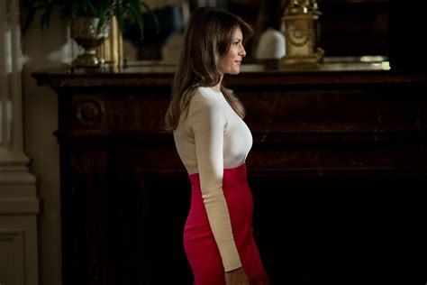 Melania Trump Red Skirt For Hispanic Heritage Month Popsugar Fashion