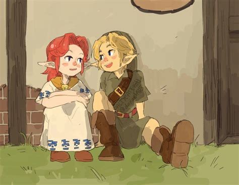 Legend Of Zelda Ocarina Of Time Art Link And Malon Twitter