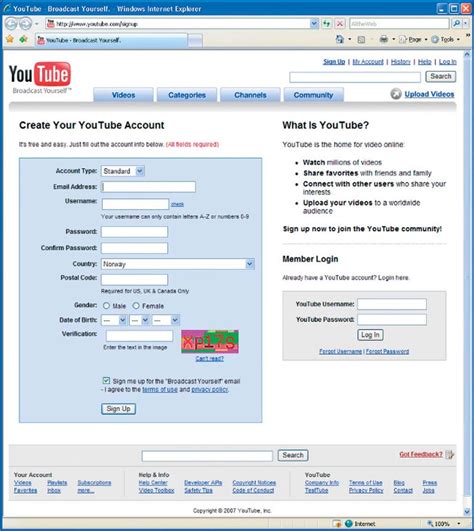 Set up your child's account using the origin client to get them in the game. YouTube account registration (http://www.youtube.com ...