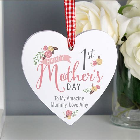 12 uniquely handcrafted bath bombs. Personalised 1st Mothers Day Hanging Heart - Helena's House