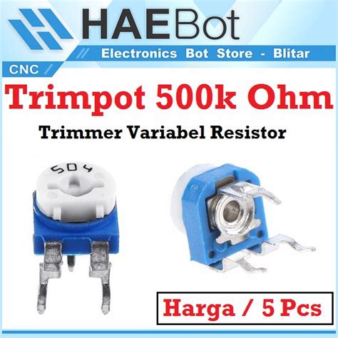 Jual Trimpot Trimmer Variabel Resistor 500k Ohm Vr 504 Adjustable