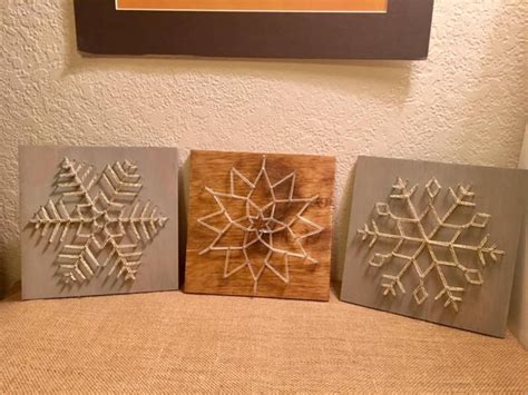 Snowflake String Art Etsy