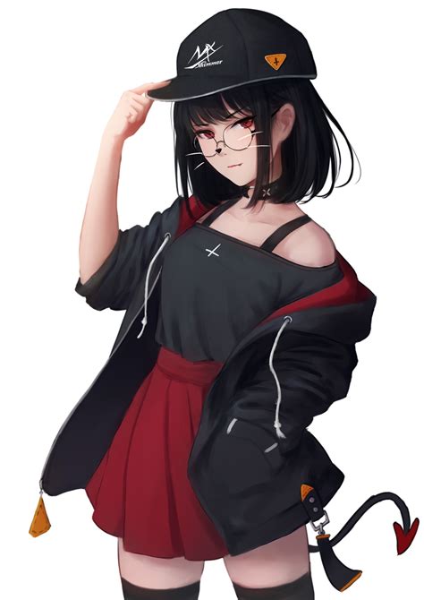 Red Jacket Anime Girl