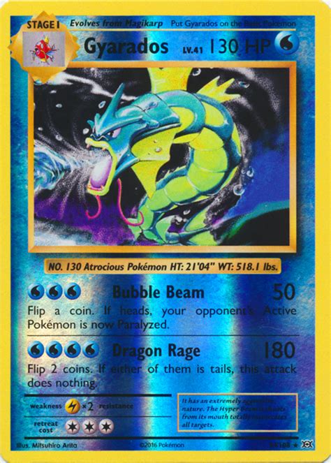 Where they got it, the deck it was a part of, that time. Gyarados - 34/108 - Holo Rare - Reverse Holo - Pokemon ...