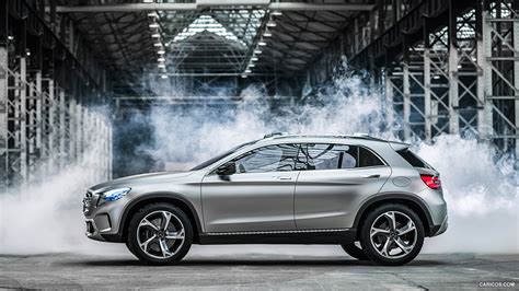 Free Download Mercedes Benz Gla Class X156 Silver Side View Free Stock