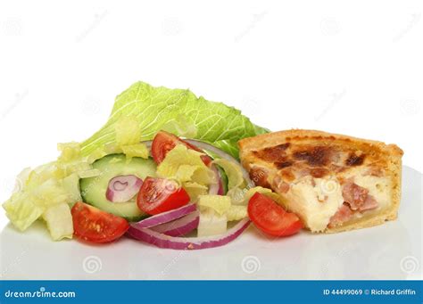 Quiche And Salad Stock Image Image Of Cucumber Snack 44499069