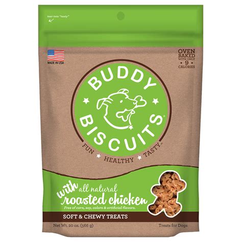Shop jeffers pet selection of dog biscuits and baked treats for dogs including cookies, bars, and more. Cloud Star Buddy Biscuits Soft & Chewy Roasted Chicken Dry ...