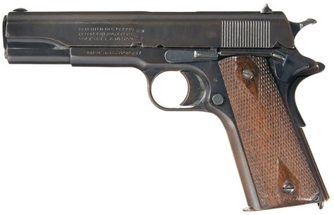 Us Colt Black Army Model 1911 Semi Automatic Pistol With Savage Slide