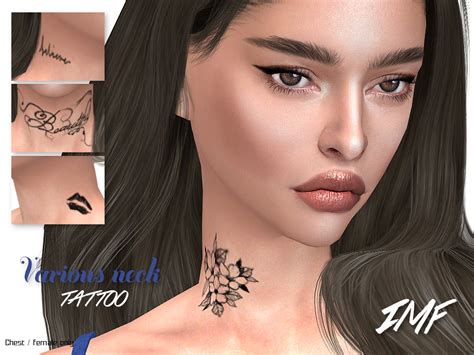 The Sims Resource Imf Tattoo Neck Various