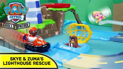 Paw Patrol Skye And Zumas Lighthouse Rescue Track Playset