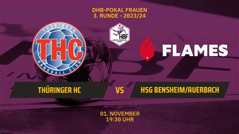 DHB Pokal der Frauen Thüringer HC vs HSG Bensheim Auerbach 3 Runde