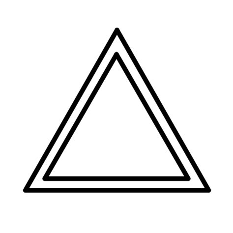 Triangle Shape Sided Icon