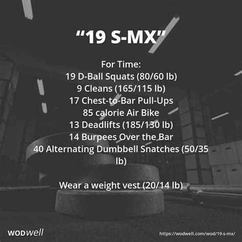 19 S Mx Wod Wod Workout Wod Crossfit Workouts