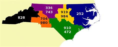 Area Codes 919 And 984 Wikiwand