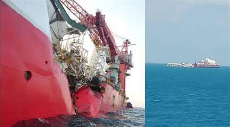 Kapal Tanker Dan Kapal Pipa Laut Tabrakan Di Laut Bintan 22 Orang